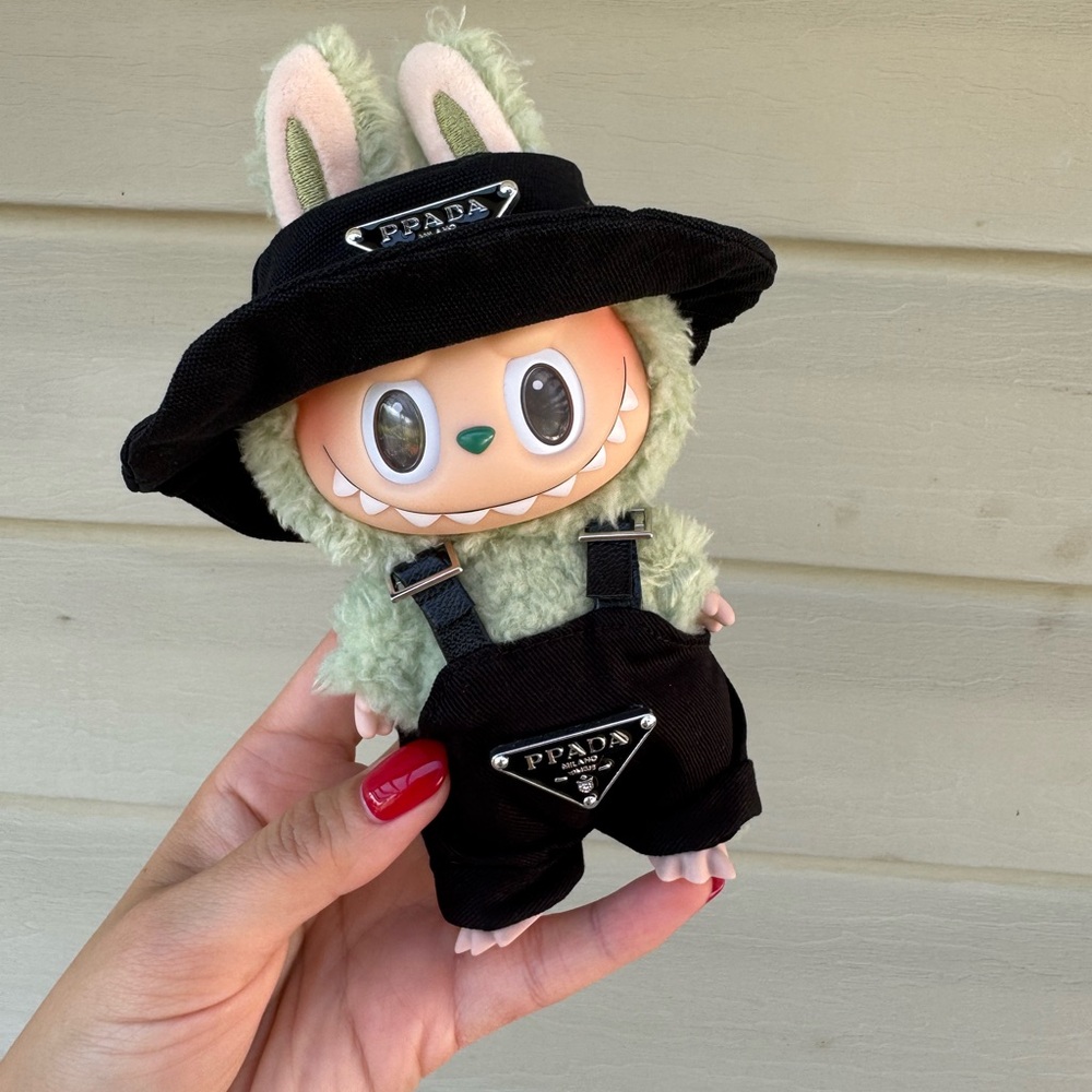 Labubu PPADA Overalls and Bucket Hat